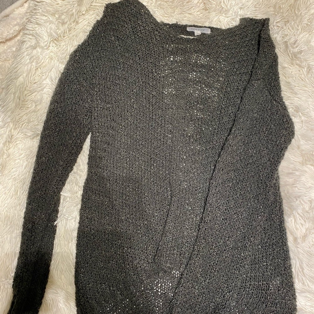 Grey see through sweater